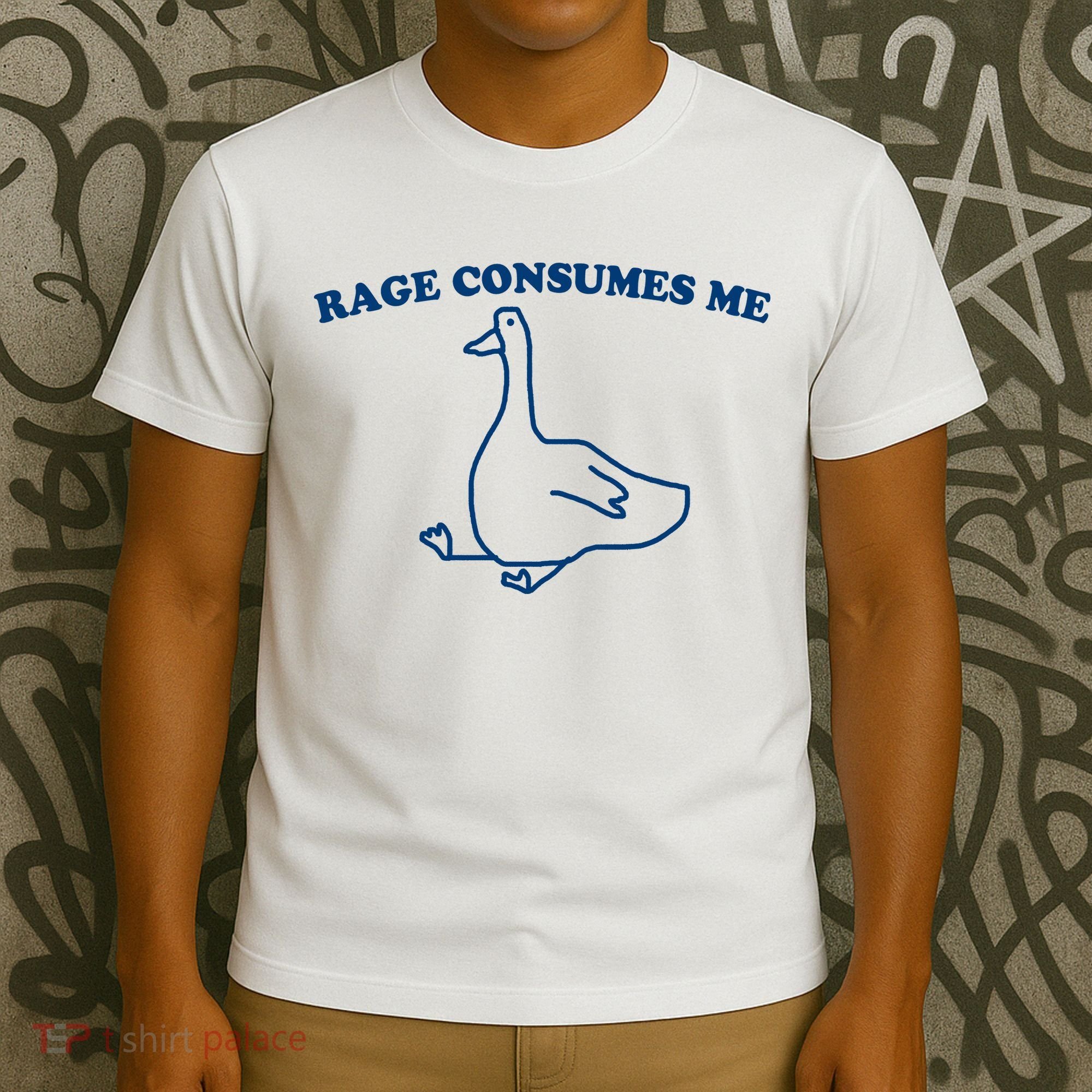Rage Consumes Me Silly Goose – Funny Angry Goose Meme T-Shirt