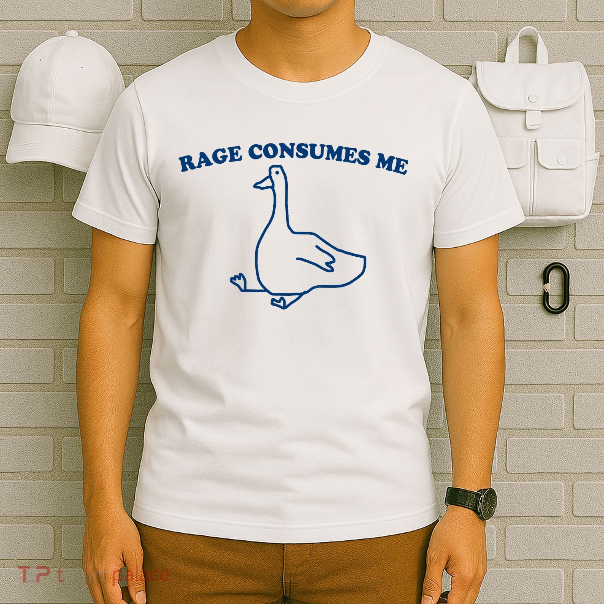 Rage Consumes Me Silly Goose – Funny Angry Goose Meme T-Shirt