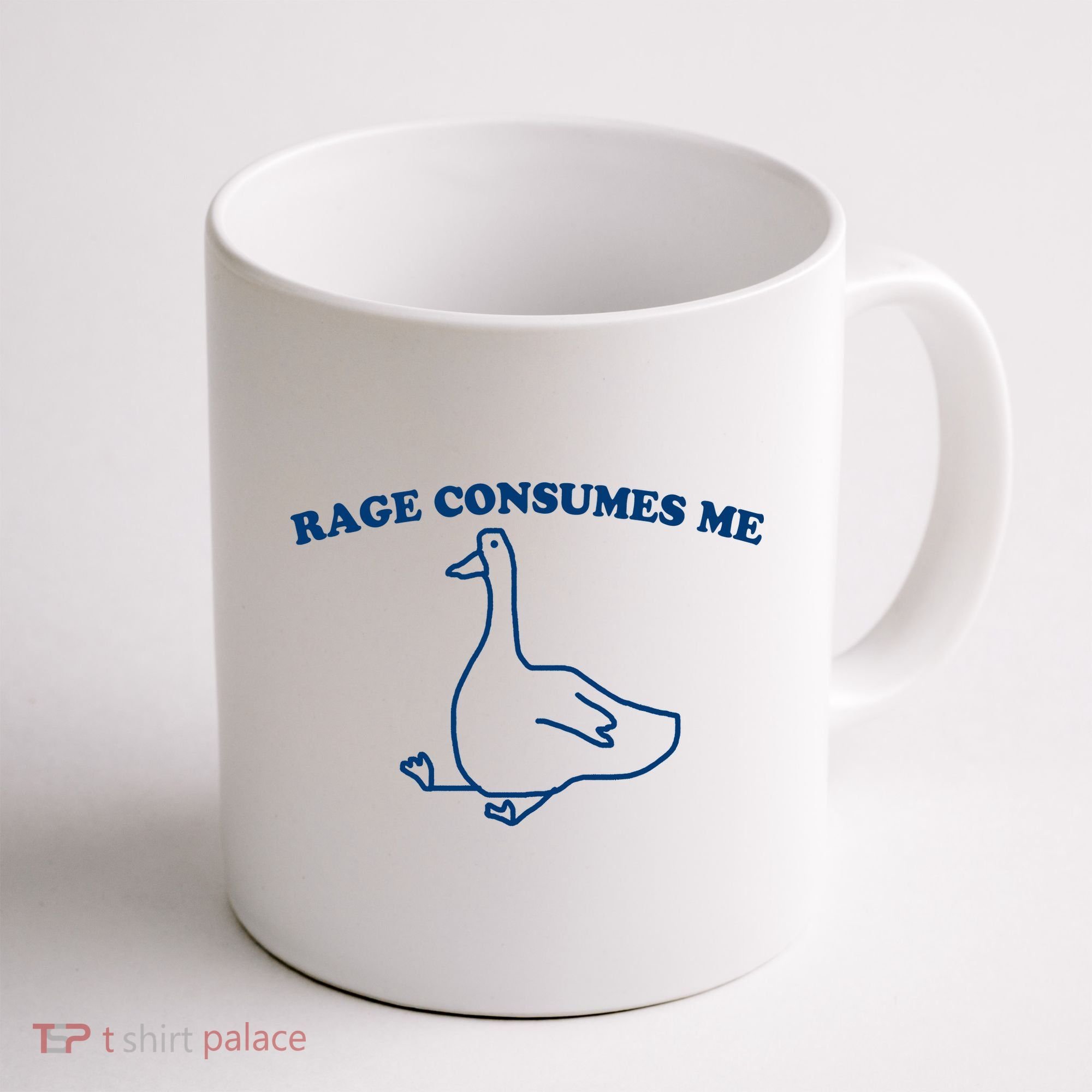 Rage Consumes Me Silly Goose – Funny Angry Goose Meme Coffee Mug