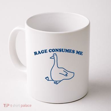 Rage Consumes Me Silly Goose – Funny Angry Goose Meme Coffee Mug