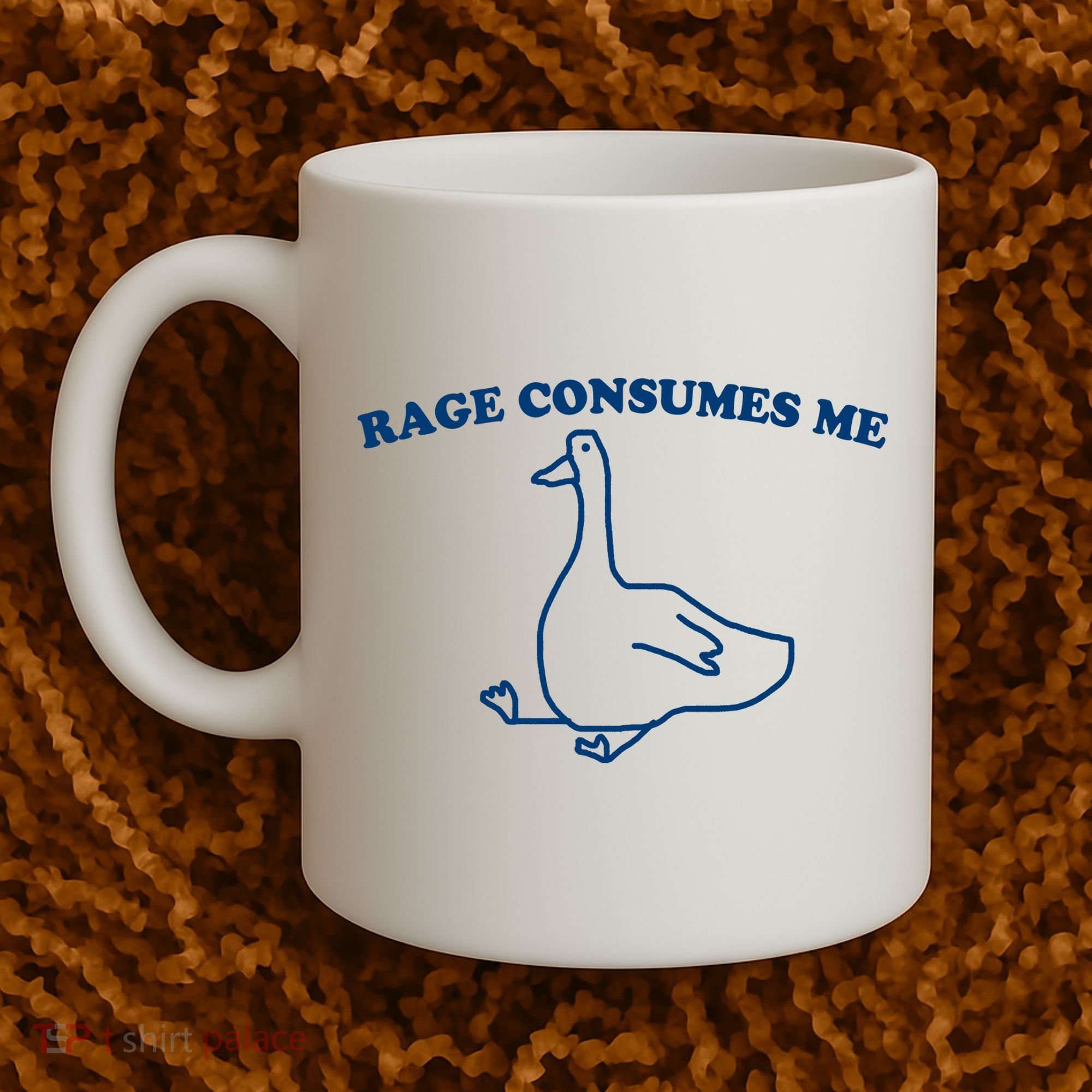 Rage Consumes Me Silly Goose – Funny Angry Goose Meme Coffee Mug