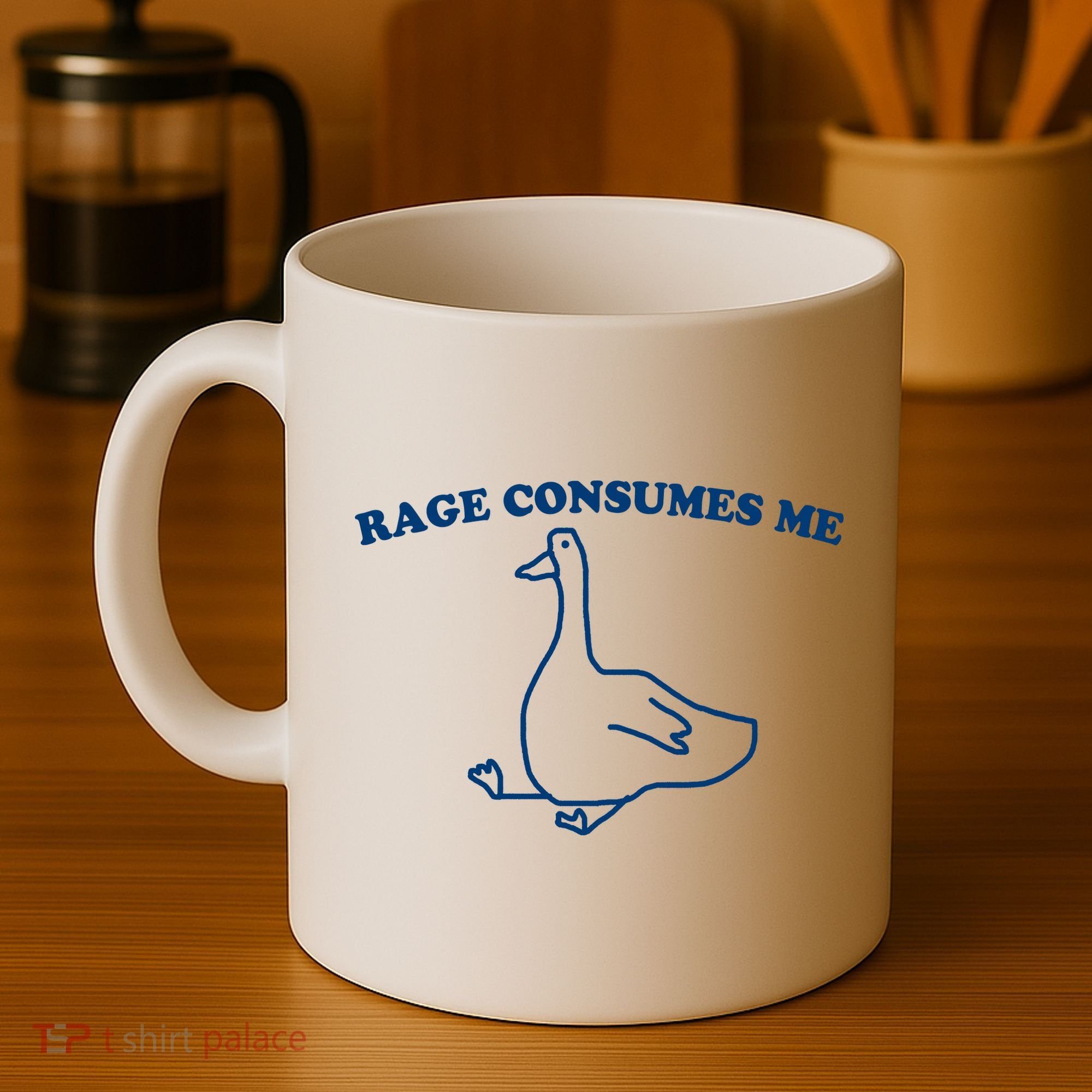 Rage Consumes Me Silly Goose – Funny Angry Goose Meme Coffee Mug