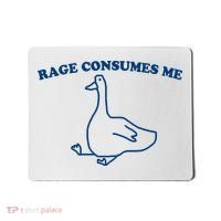 Rage Consumes Me Silly Goose – Funny Angry Goose Meme Mousepad thumb 0
