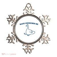 Rage Consumes Me Silly Goose – Funny Angry Goose Meme Ornament thumb 0