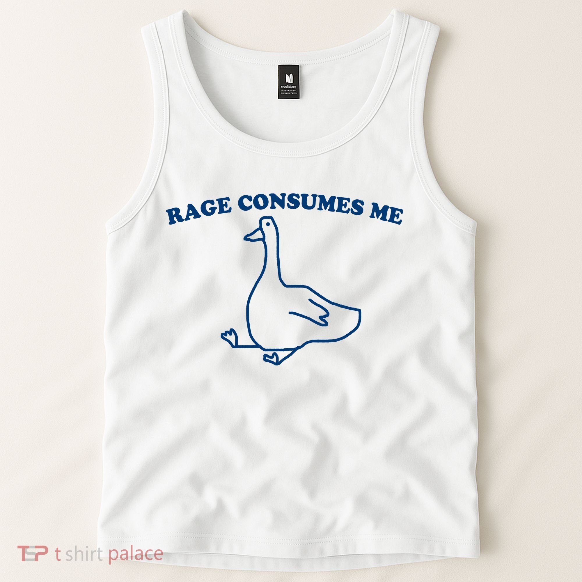 Rage Consumes Me Silly Goose – Funny Angry Goose Meme Tank Top