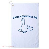 Rage Consumes Me Silly Goose – Funny Angry Goose Meme Golf Towel thumb 0