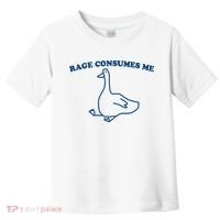 Rage Consumes Me Silly Goose – Funny Angry Goose Meme Toddler T-Shirt thumb 0