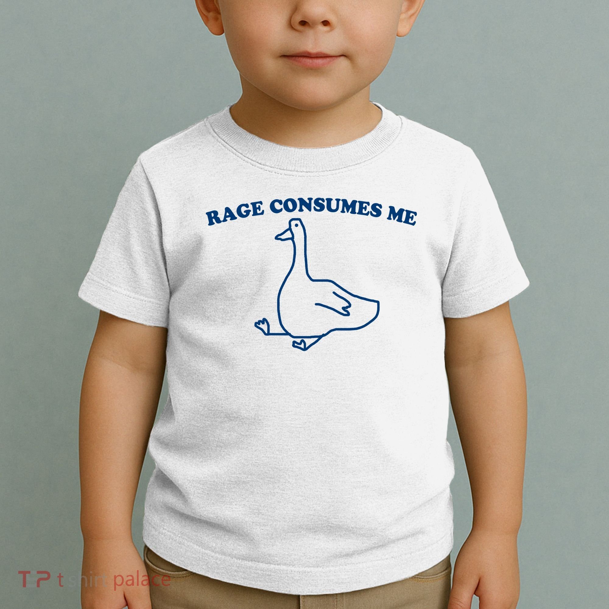 Rage Consumes Me Silly Goose – Funny Angry Goose Meme Toddler T-Shirt
