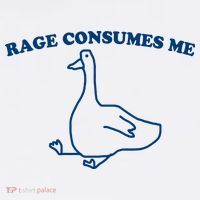 Rage Consumes Me Silly Goose – Funny Angry Goose Meme Toddler T-Shirt thumb 4