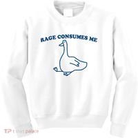Rage Consumes Me Silly Goose – Funny Angry Goose Meme Kids Sweatshirt thumb 0