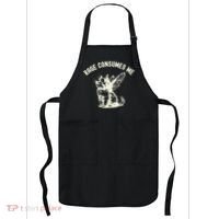 Rage Consumes Me Cat Flower Cute Kitty Cat Meme Apron thumb 0