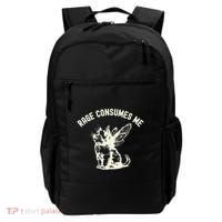 Rage Consumes Me Cat Flower Cute Kitty Cat Meme Backpack thumb 0