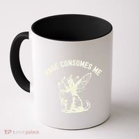 Rage Consumes Me Cat Flower Cute Kitty Cat Meme Coffee Mug thumb 0