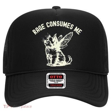 Rage Consumes Me Cat Flower Cute Kitty Cat Meme Hat