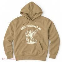 Rage Consumes Me Cat Flower Cute Kitty Cat Meme Hoodie thumb 0
