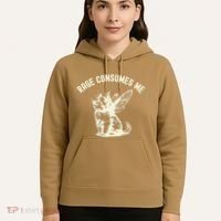 Rage Consumes Me Cat Flower Cute Kitty Cat Meme Hoodie thumb 5