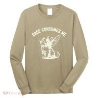 Rage Consumes Me Cat Flower Cute Kitty Cat Meme Long Sleeve Shirt thumb 0