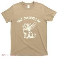 Rage Consumes Me Cat Flower Cute Kitty Cat Meme T-Shirt thumb 0