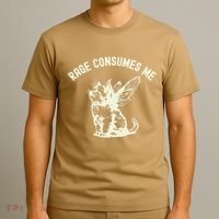 Rage Consumes Me Cat Flower Cute Kitty Cat Meme T-Shirt thumb 3