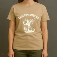 Rage Consumes Me Cat Flower Cute Kitty Cat Meme T-Shirt thumb 4