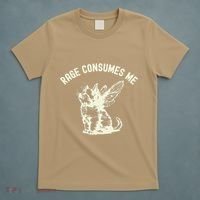 Rage Consumes Me Cat Flower Cute Kitty Cat Meme T-Shirt thumb 5