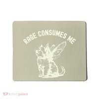 Rage Consumes Me Cat Flower Cute Kitty Cat Meme Mousepad thumb 0