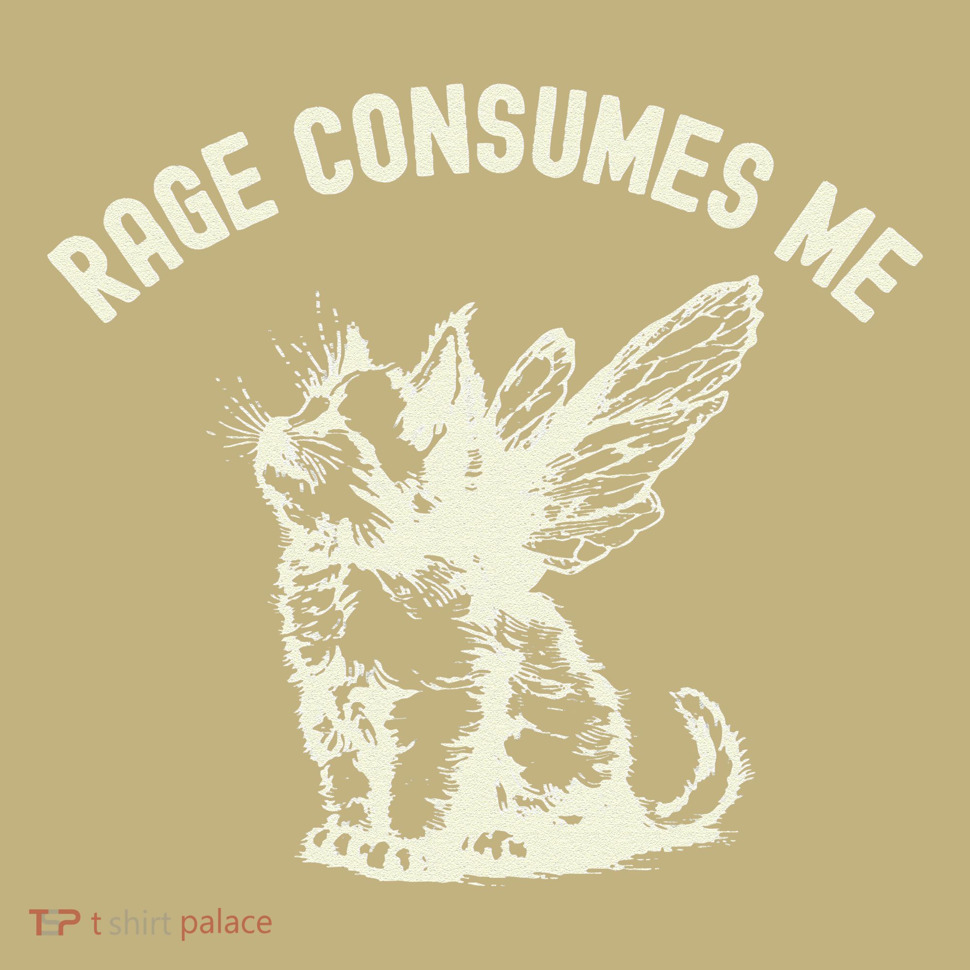Rage Consumes Me Cat Flower Cute Kitty Cat Meme Mousepad