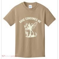 Rage Consumes Me Cat Flower Cute Kitty Cat Meme Kids T-Shirt thumb 0