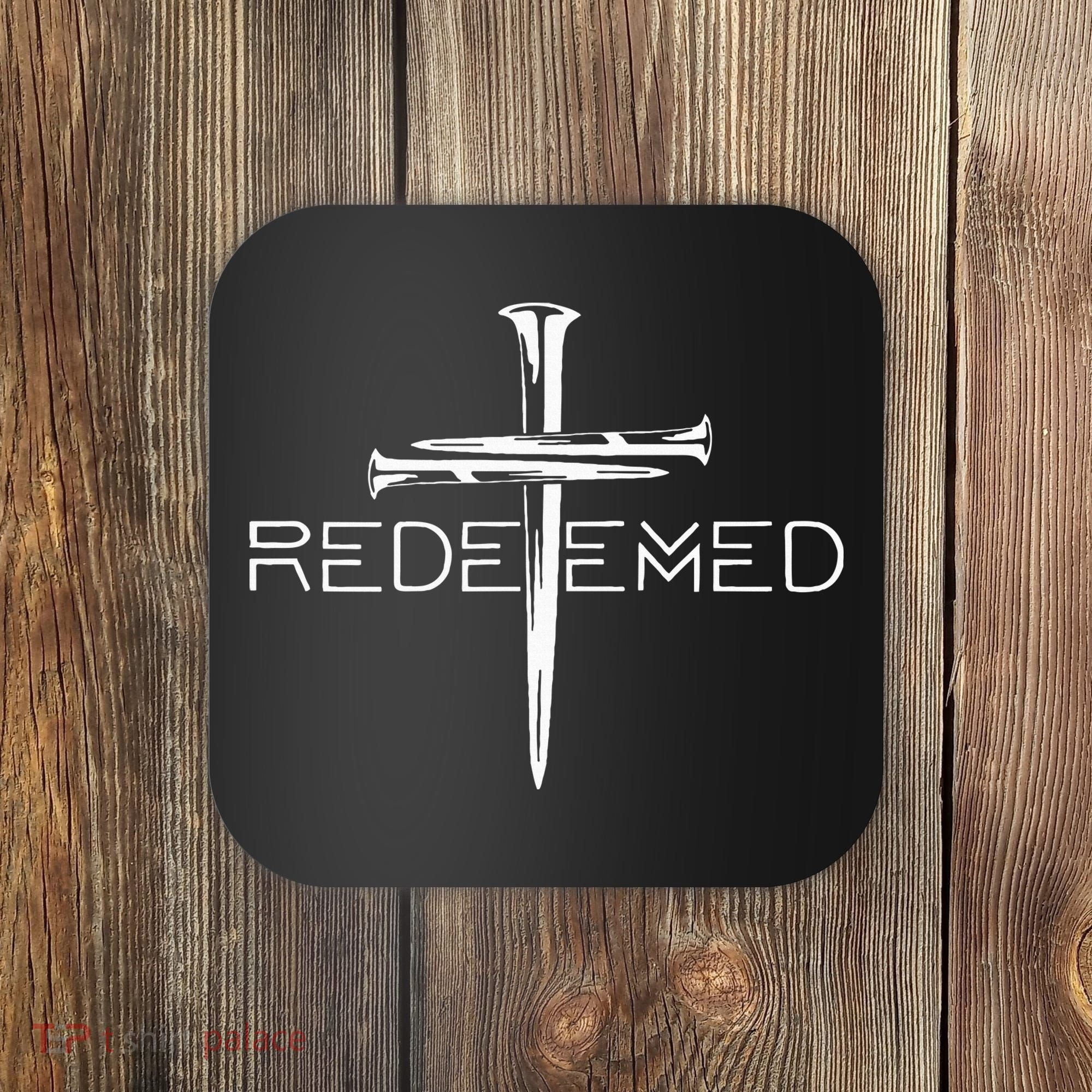 Redeemed Cross Nails Christian Apparel Christian Coaster