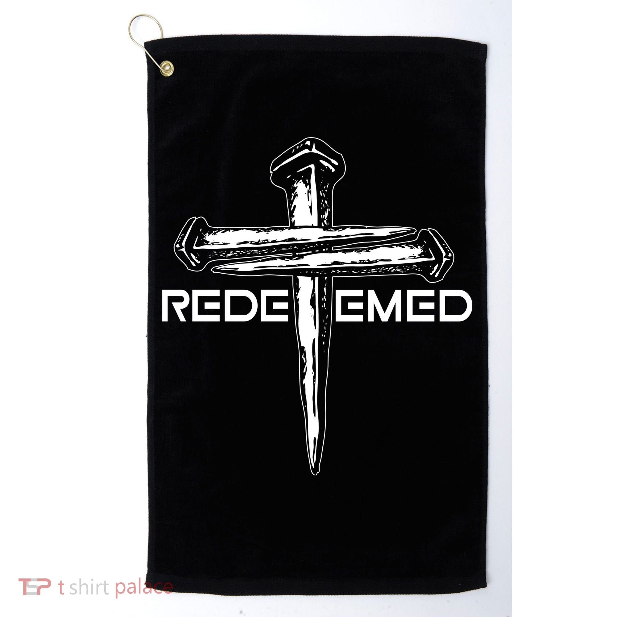 Redeemed Crucifixion Nails Golf Towel
