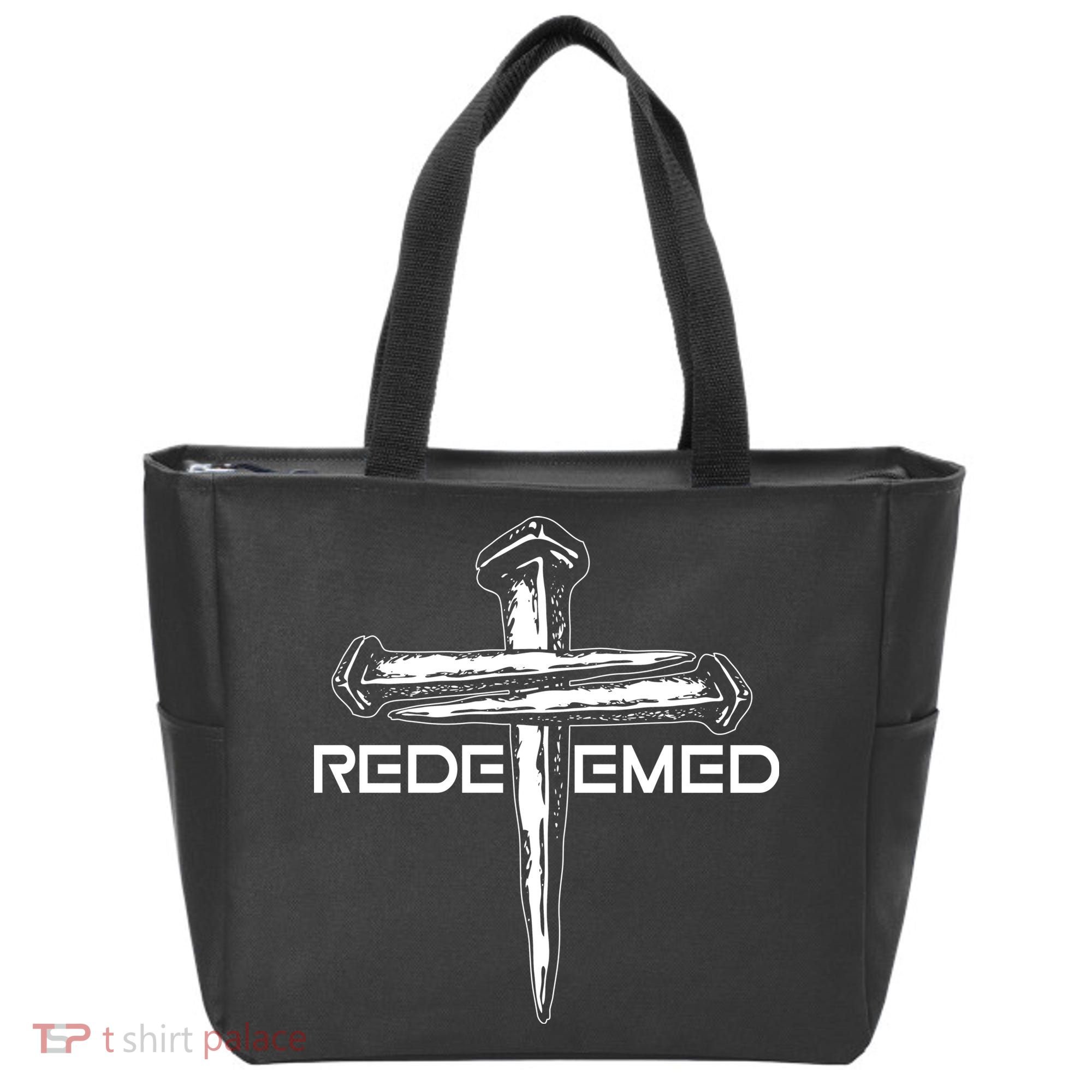 Redeemed Crucifixion Nails Tote Bag