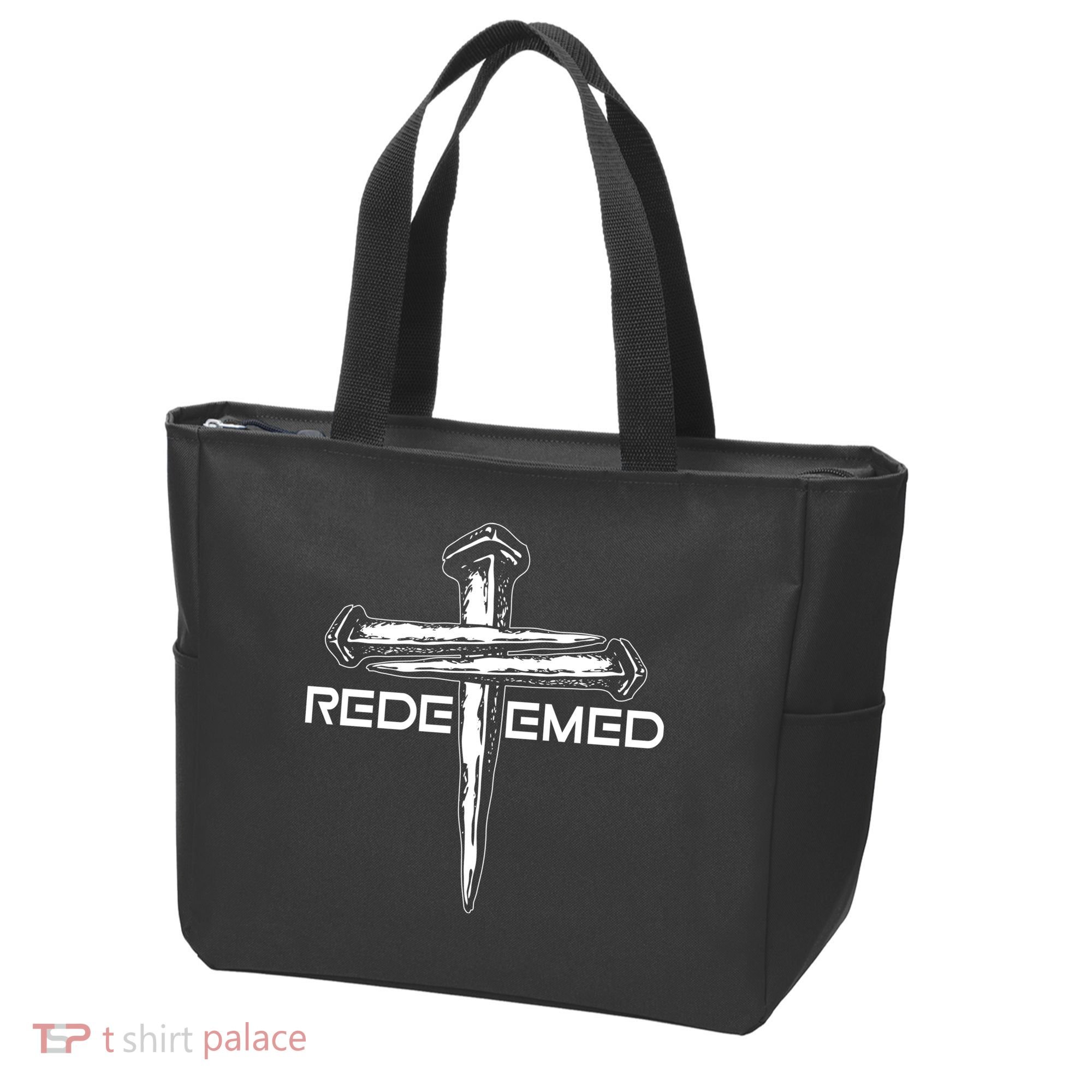 Redeemed Crucifixion Nails Tote Bag
