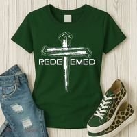 Redeemed Crucifixion Nails Women's T-Shirt thumb 3