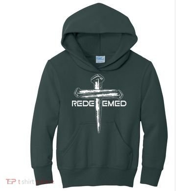 Redeemed Crucifixion Nails Kids Hoodie