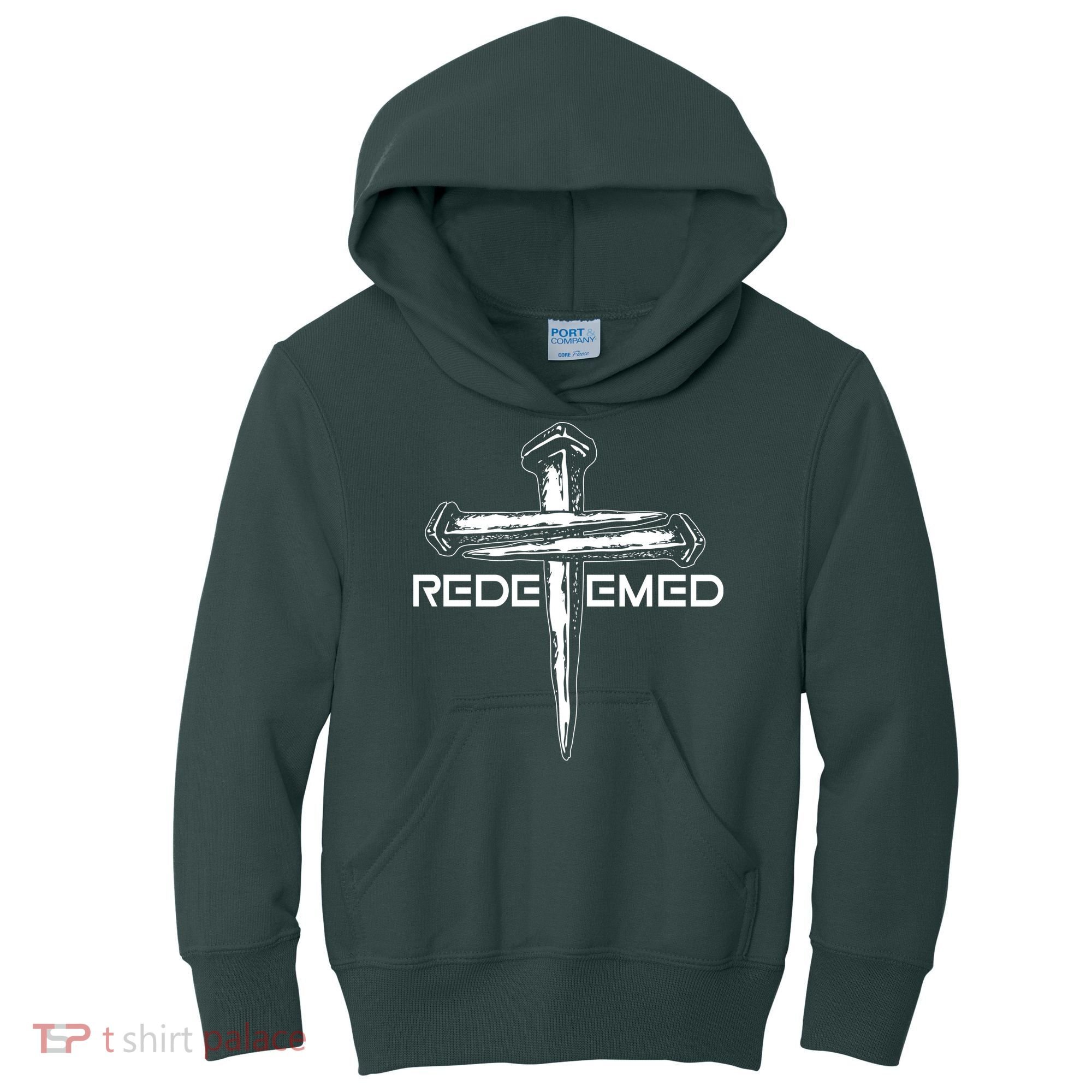 Redeemed Crucifixion Nails Kids Hoodie