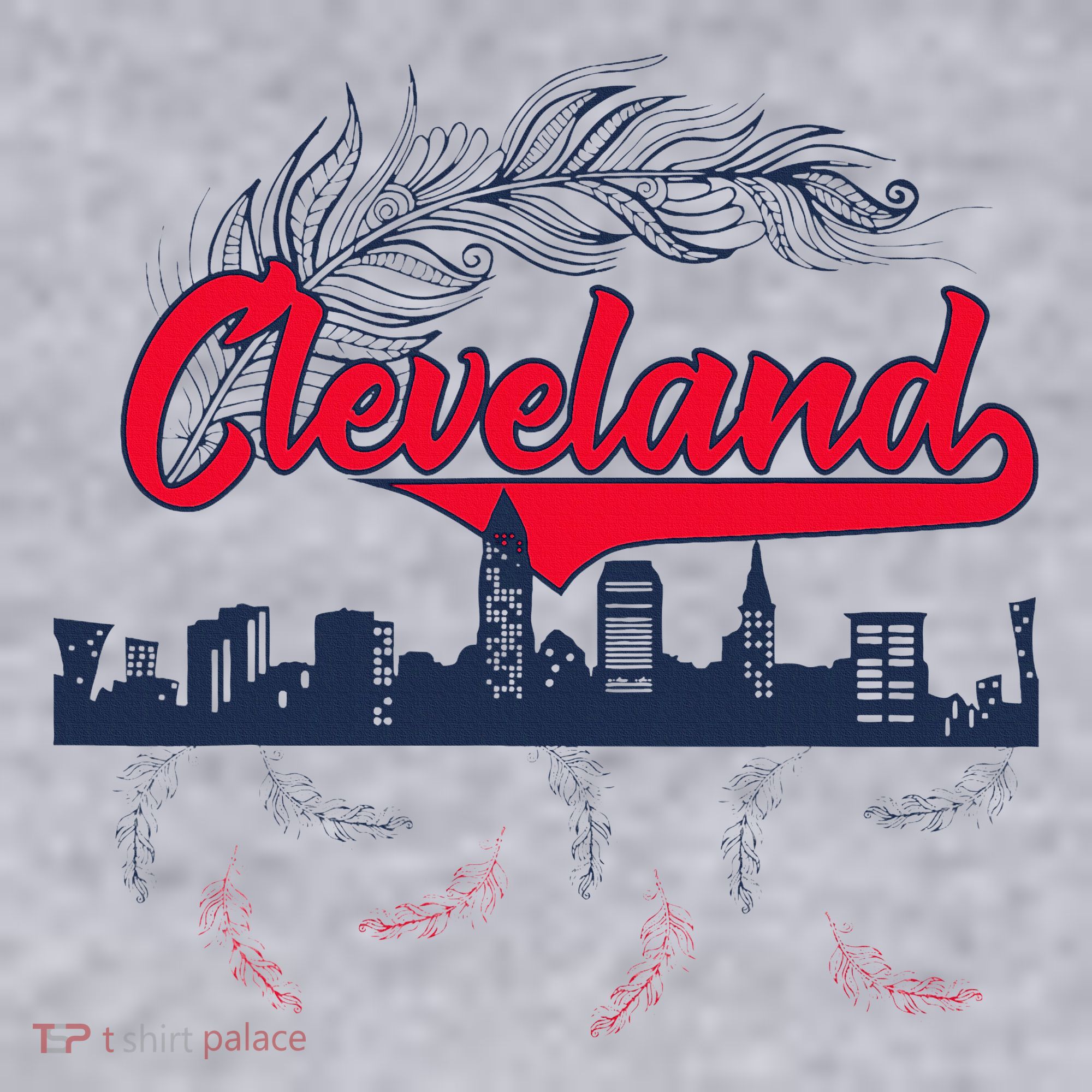 Retro Cleveland Native American Tribe Feathers Gift Women's Sweatshirt