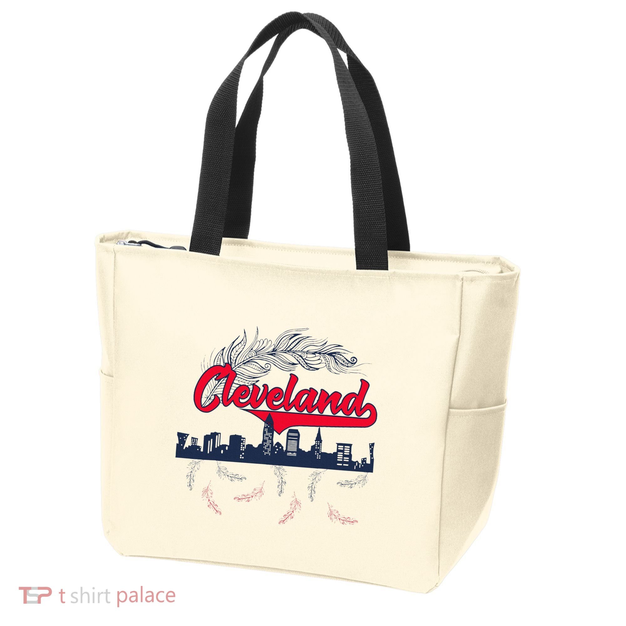 Retro Cleveland Native American Tribe Feathers Gift Tote Bag