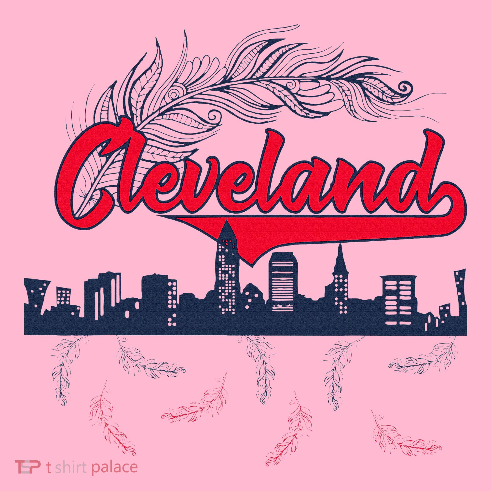 Retro Cleveland Native American Tribe Feathers Gift Coaster
