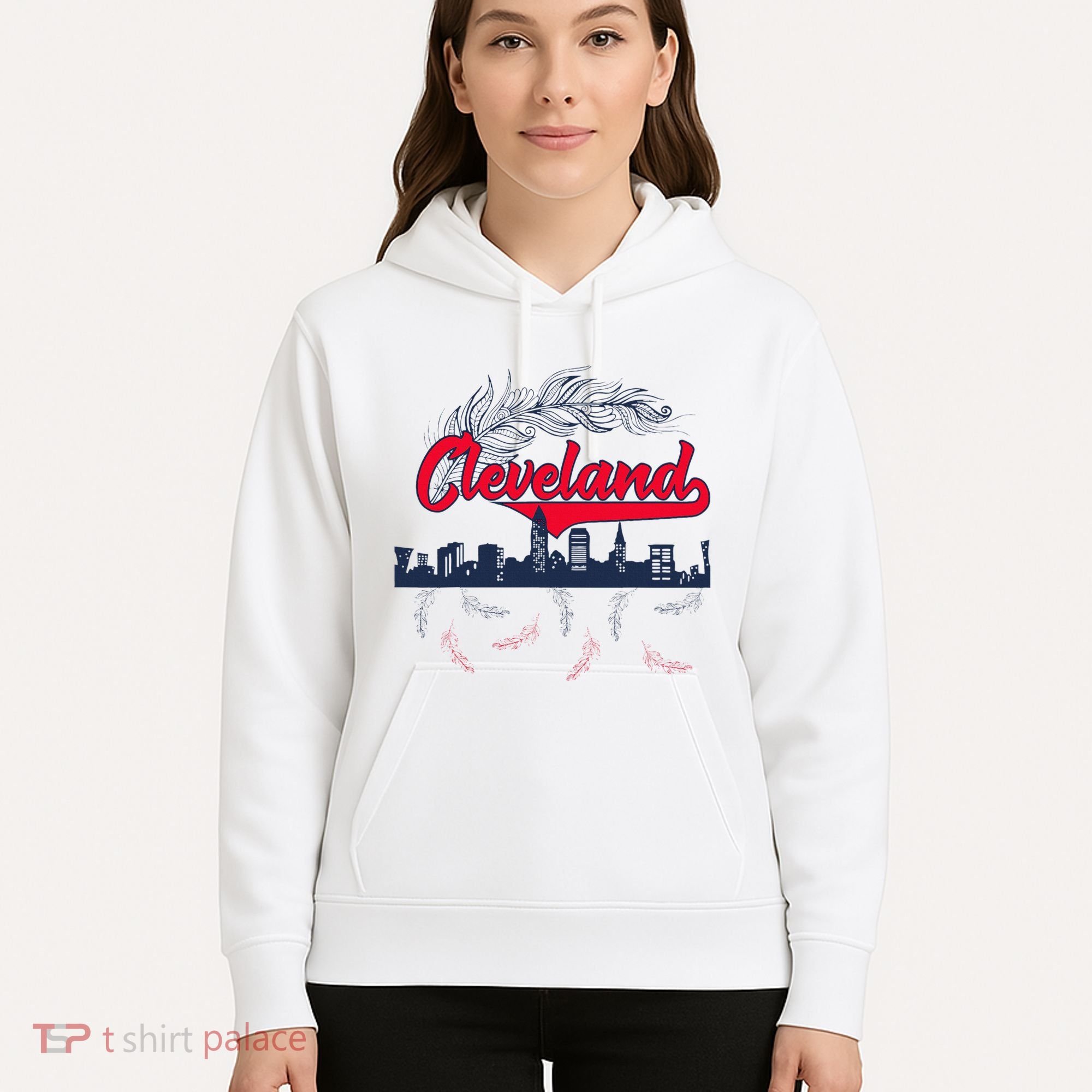 Retro Cleveland Native American Tribe Feathers Gift Hoodie