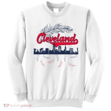 Retro Cleveland Native American Tribe Feathers Gift Sweatshirt