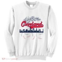 Retro Cleveland Native American Tribe Feathers Gift Sweatshirt thumb 0