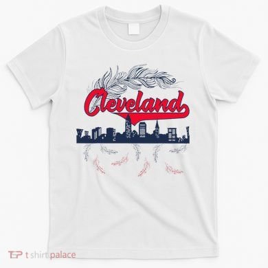 Retro Cleveland Native American Tribe Feathers Gift T-Shirt