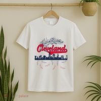 Retro Cleveland Native American Tribe Feathers Gift T-Shirt thumb 2