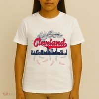 Retro Cleveland Native American Tribe Feathers Gift T-Shirt thumb 4