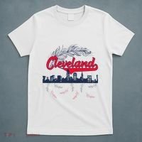 Retro Cleveland Native American Tribe Feathers Gift T-Shirt thumb 5