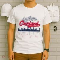 Retro Cleveland Native American Tribe Feathers Gift T-Shirt thumb 6
