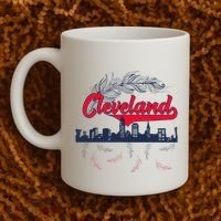 Retro Cleveland Native American Tribe Feathers Gift Coffee Mug thumb 2