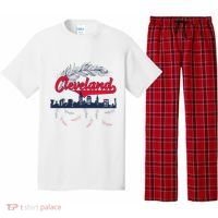 Retro Cleveland Native American Tribe Feathers Gift Pajama Set thumb 0