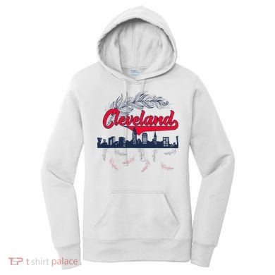 Retro Cleveland Native American Tribe Feathers Gift Women's Hoodie
