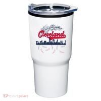 Retro Cleveland Native American Tribe Feathers Gift Tumbler thumb 0